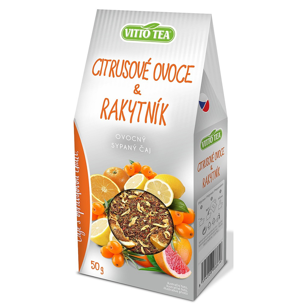 Vitto Tea Sypaný čaj Citrusové ovoce & rakytník