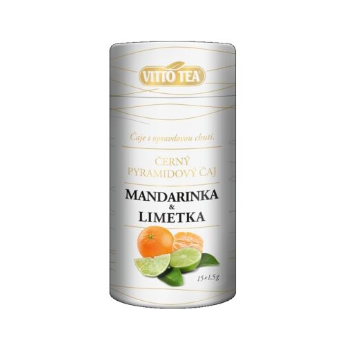 Vitto Tea Tubus černý čaj Mandarinka & Limetka