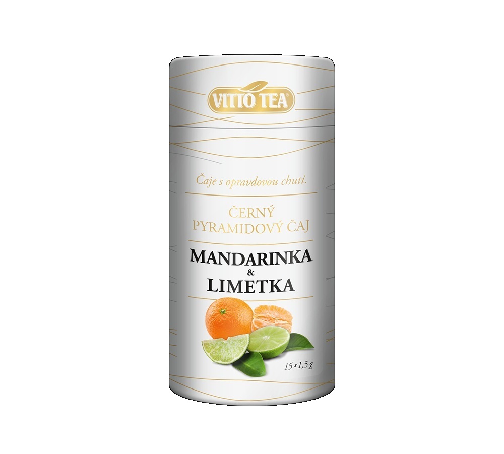 Vitto Tea Tubus černý čaj Mandarinka & Limetka
