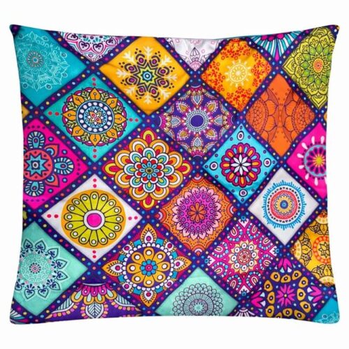 Povlak na polštář - Mandala barevná